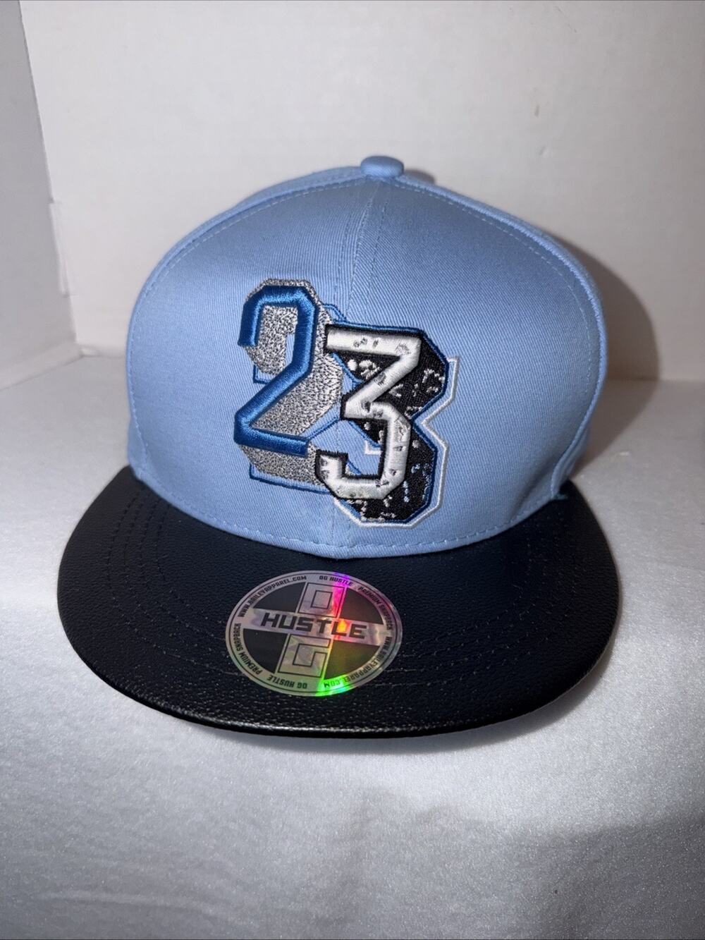 OG Hustle Premium Snapback #23 Michael Jordan LeBron James Blue Baseball Hat